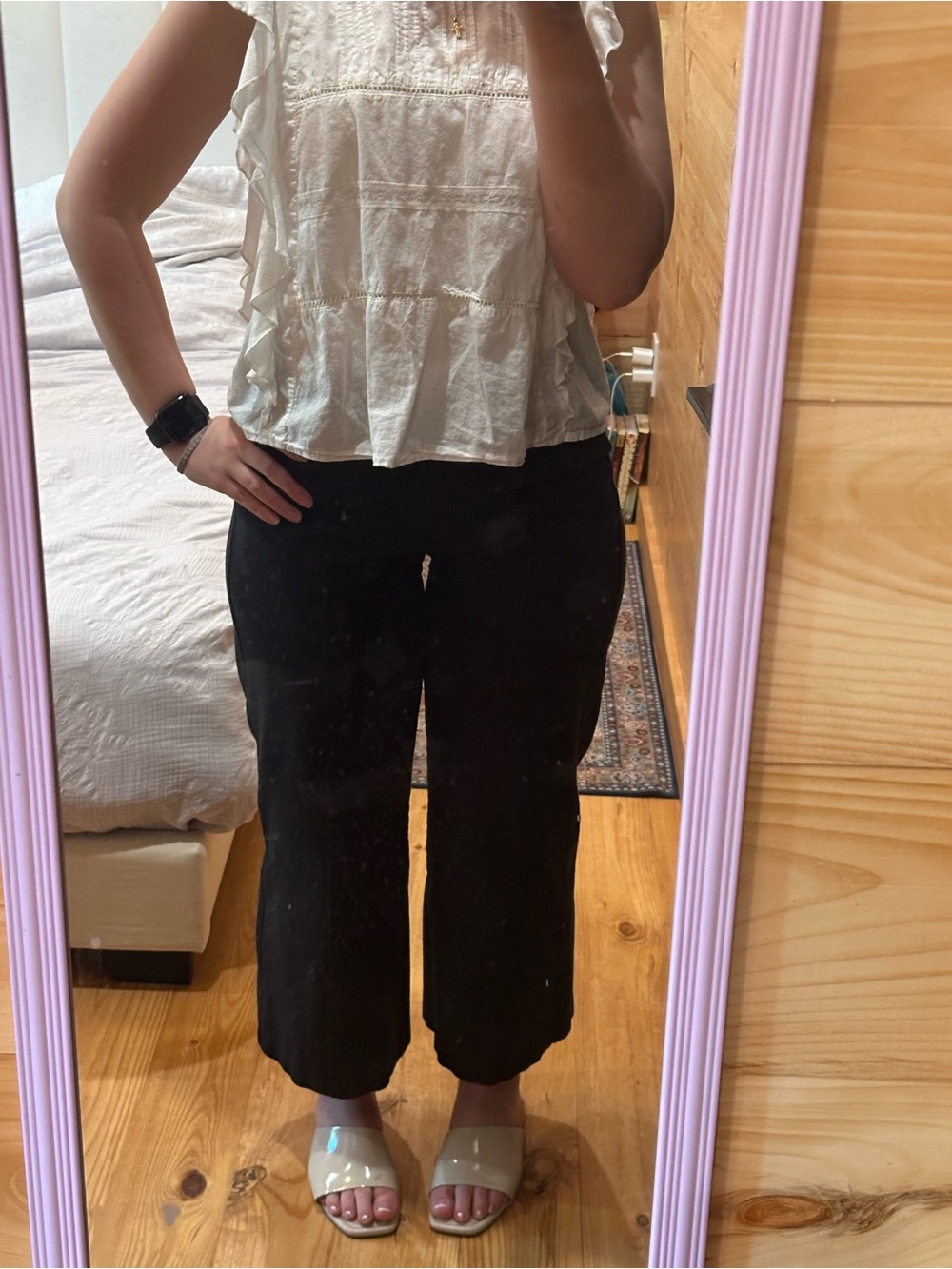 Old Navy Wide Leg Dress Pants in Black